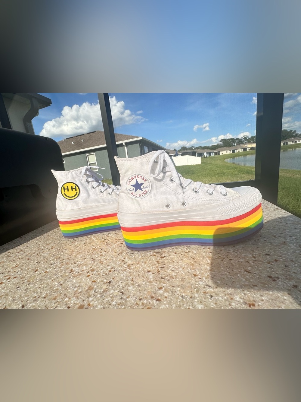 Converse Pride Chuck Taylor All Star Lift Platform sneakers size 7.5 - Picture 7 of 10